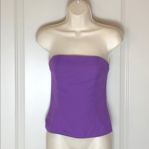 Paula Hian Paris Purple Tube Top NWT